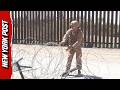 Watch US Marines Reinforce Border Wall in Arizona