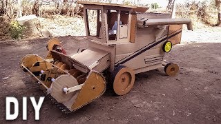 coolest cardboard Harvester : Do It Yourself from Cardboard | (Learn how to make a harvester)