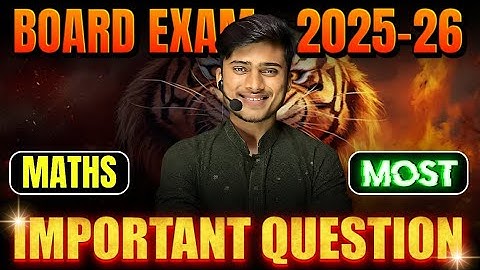 class 10th Math Board Exam 2026 || math