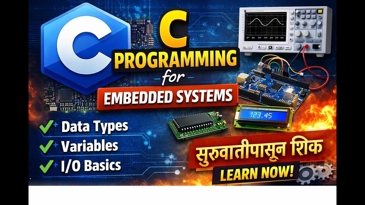 C Programming for Embedded Systems | मराठीत सुरुवातीपासून शिका - YouTube