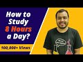 How to Study 8 Hours a Day? By Physics Wallah