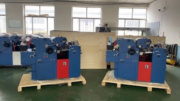 2 COLOR OFFSET PRINTING MACHINE SATELLITE TYPE MANUAL MODEL 16X22 SIZE ZR56IIS NON WOVEN PRINTING