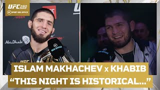 “Two Weeks Rest…This Night Is Historical!” 🦅 Islam Makhachev & Khabib Nurmagomedov On Special Night