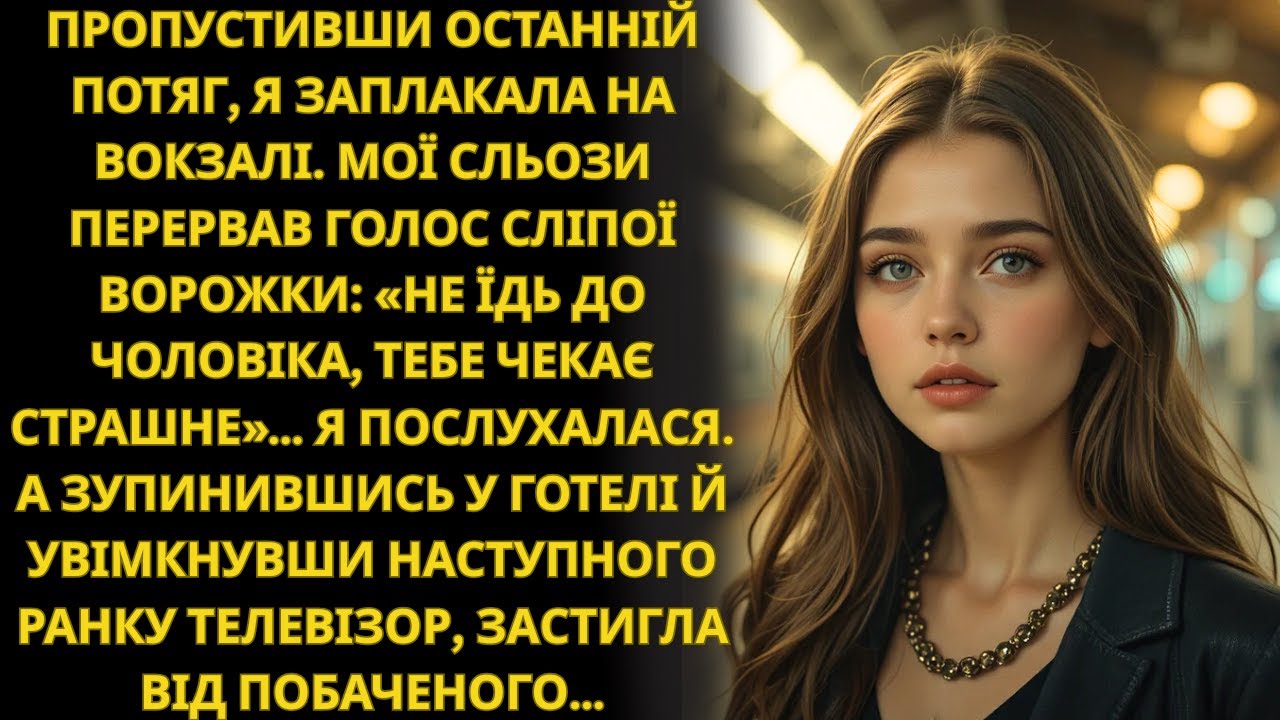 Запізнення врятувало тебе, — сказала сліпа ворожка на вокзалі  Вранці я побачила чоловіка серед заар