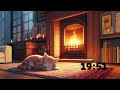 30 Minute Lo fi Relaxing Cat In A Winter Night