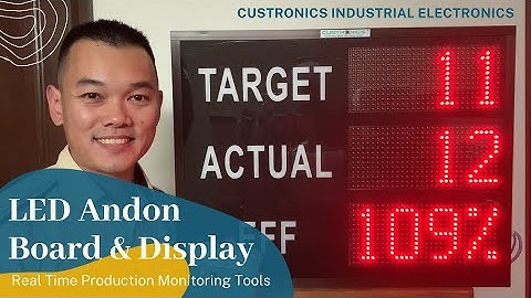 4 Digit LED Production Counter Display with TAKT Timer | Efficiency | Cycle Time | Lead Time | Time