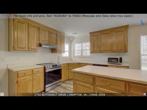 2792 Butternut Drive, Hampton, VA home video tour