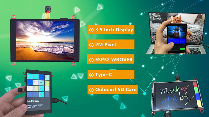 ESP32 3.5 Inch TFT Touch ILI9488 With Camera