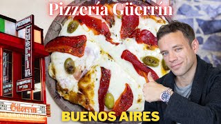 Eating at Pizzería Güerrín. The BEST and Most Famous Pizza in Buenos Aires