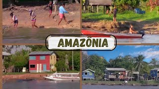 Passando por comunidades no Amazonas