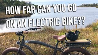 Wie weit geht’s? Mach eine Fahrt mit dem E-Bike mit 30A und YOLO!