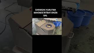 SEBZE VE MEYVE SARIMSAK YIKAMA VE KURUTMA MAKİNESİ İRTİBAT ERGİN BAL TEL 05057470531
