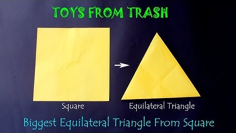 Biggest Equilateral Triangle from Square | English