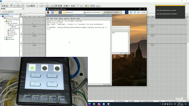 Raspberry Modbus tcp/ip