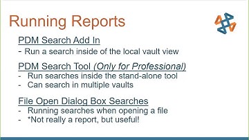 Reporting with SOLIDWORKS PDM Professional