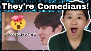 Stray Kids moments to watch when you&#39;re bored Reaction | This group can never stop making me laugh!!