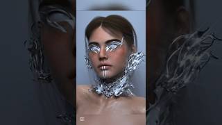 CYBER MAKEUP ⛓️ #makeup #makeuplook #cyberpunk2077 #futuristic #art #inspiration