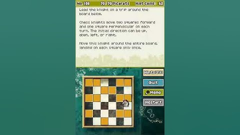 Professor Layton and The Diabolical Box Puzzle No. 108 The Knight