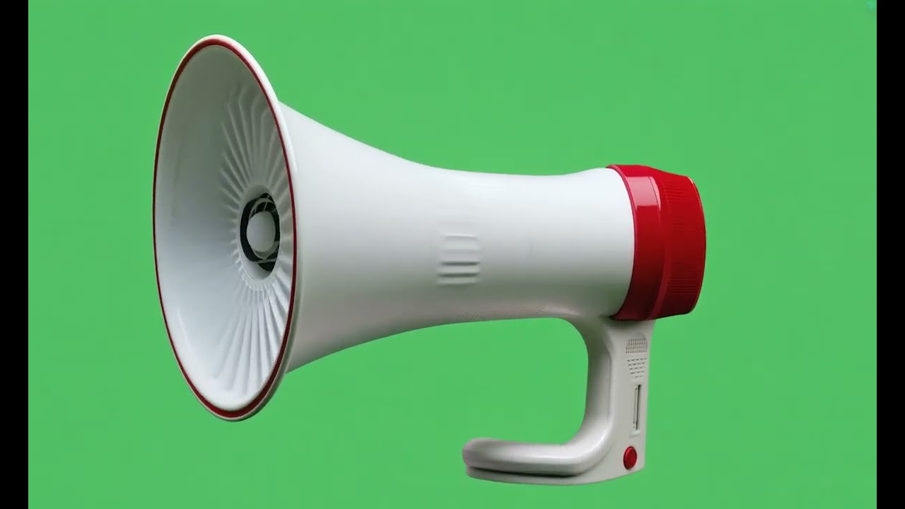 Weird Fan-Like Movement with Megaphone Green Screen - Creative Visual Effects