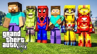 มายคราฟ รวมเหล่าซุปเปอร์ฮีโร่ (Minecraft MOD GTA5)