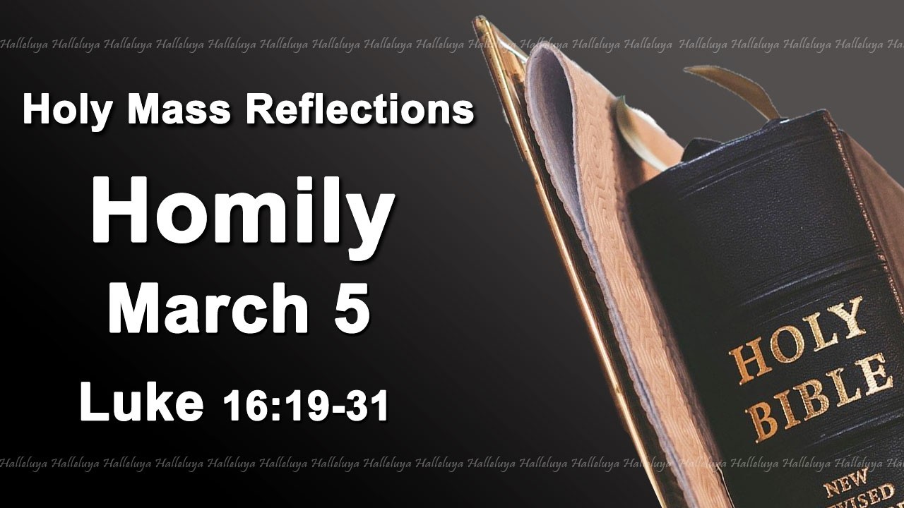 Homily I Thursday March 5 2026 I Catholic Mass Daily Reflections I Luke ...