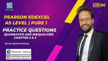 Edexcel AS Level || Pure Math 1 || Practice Question of first 3 Chapters || Edulaxy