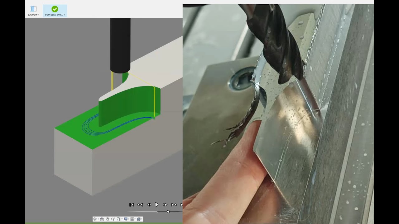 Fusion 360 Adaptív nagyolás - penge keletkezésének elkerülése