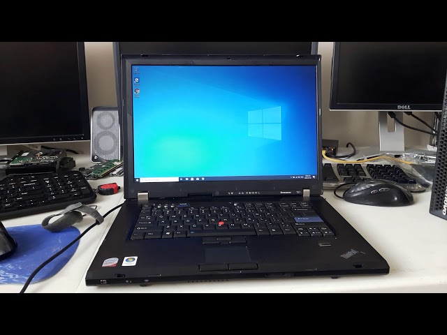 Lenovo ThinkPad T61 SSD boot test w/ Windows 10 64-bit - YouTube