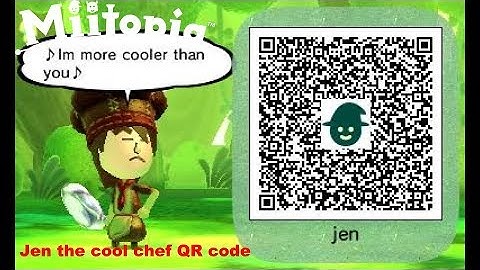 Miitopia - Jen the cool chef QR code