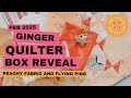 February Ginger Quilter Box Unboxing | Peachy Pinks and Flying Pigs