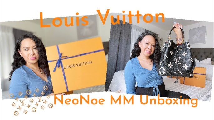 Louis Vuitton Series: Unboxing the NeoNoe 🛍in Damier Ebene w/ Venus  colored Leather Plus Try On 🥰 