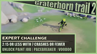 Graterhorn trail 2 Expert challenge (Pacebreaker) | 2:15 or less with 7 crashes or fewer