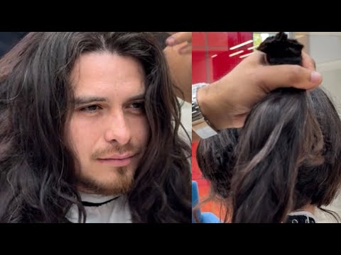 Como Hacer Corte De Cabello Moderno A Persona Con Cabello Largo Cambiodelook Haircut Estilo 
