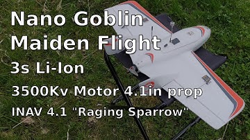 Strix Nano Goblin Maiden with INAV 4.1.0 The "Raging Sparrow" and 3s 3500mAh Li-Ion