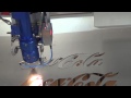 1mm stainless steel with film cutting video by 150w co2 laser cutting machine BCL1325BM    BODOR lAS