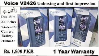 voice v2426 unboxing  Review and first impression in Urdu / Hindi