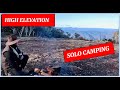 Solo Camping During Winter - [ On Top Of The World ]