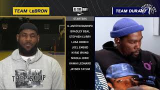 NBA All-star 2021 Draft Team Lebron And Team Durant