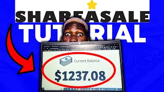 shareasale affiliate program tutorial 🤑i made $1237.08 📌 - (full affiliate marketing tutorial)