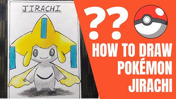 How to draw Jirachi pokemon | cute pokemon drawing | Step by step