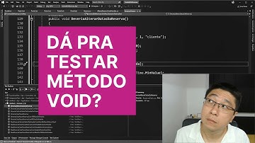 Como fazer teste de unidade em um MÉTODO VOID?