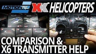 XK Helicopter Comparison & X6 Transmitter Help - K100, K110, K120, K123 & K124 - Motion RC