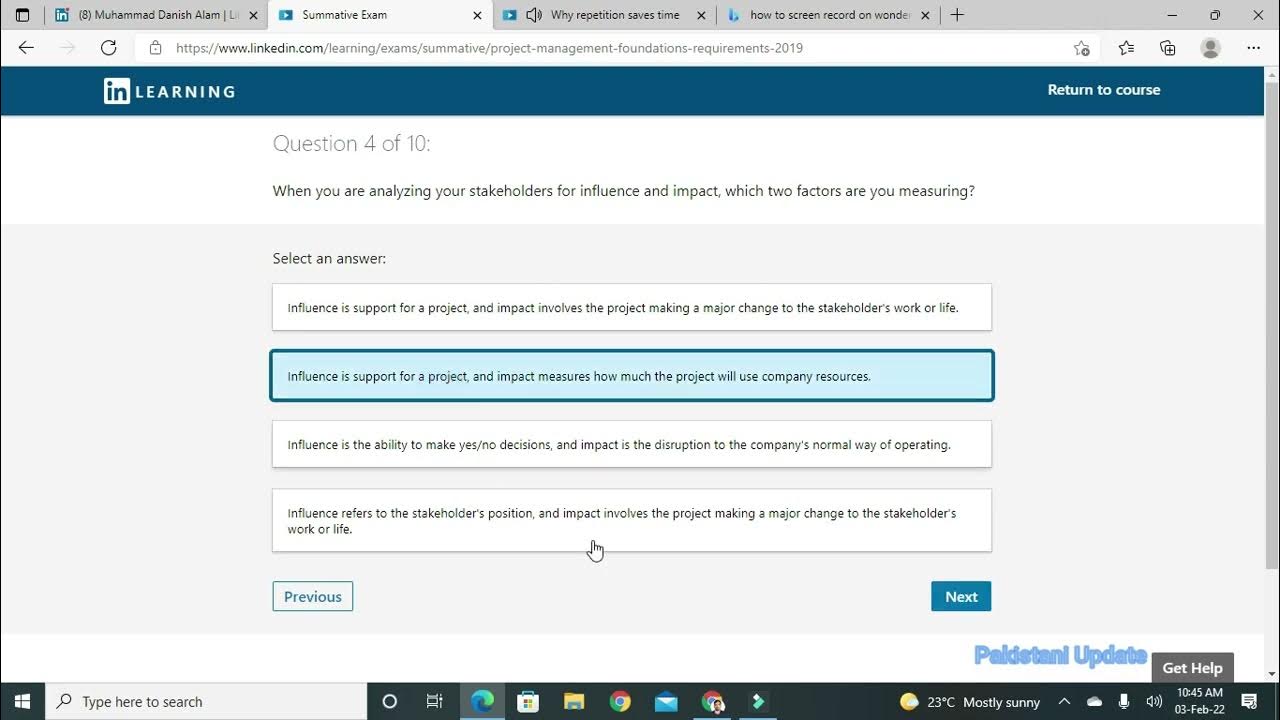 Project Management Foundation Exam Answers - YouTube