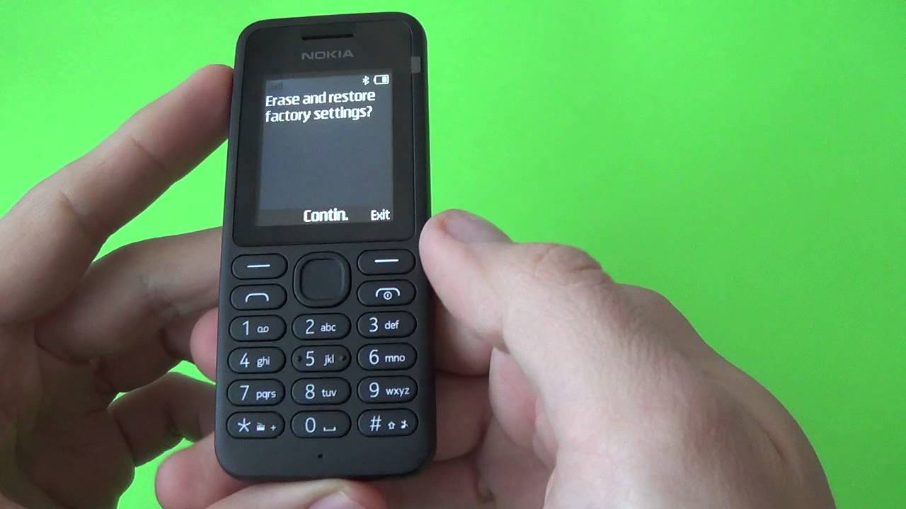 How do I hard reset my old Nokia phone?