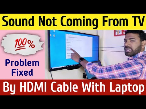 No Sound In SMART TV When Connected To Laptop Via HDMI No HDMI Audio Device Detected FIX