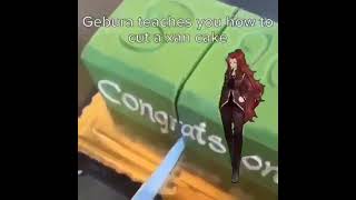 Gebura Shows You How To Cut A Xan Cake