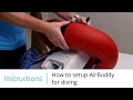 How to setup airbuddy for diving