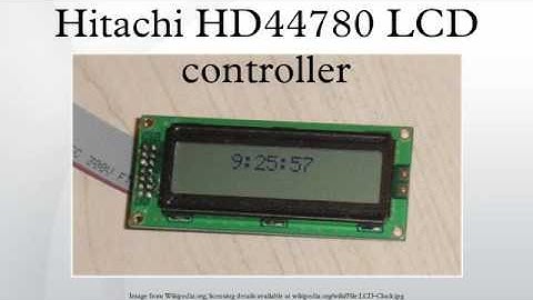 Hitachi HD44780 LCD controller