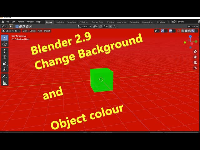 bakke Prøve fravær How to change background and object colour in blender 2.9 - YouTube