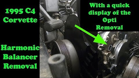 1995 LT1 Corvette Harmonic Balancer Removal